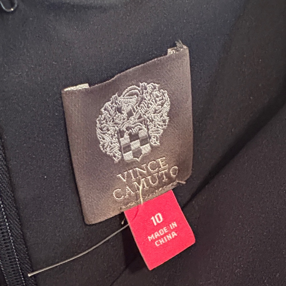 Vince Camuto Navy Long Sleeve Dress - Picture 2 of 4